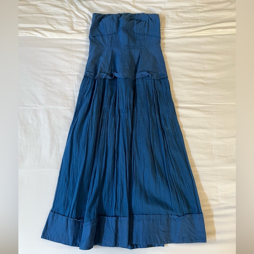 Free People Milan Midi strapless dress, cold river (blue) - Picture 2 of 4